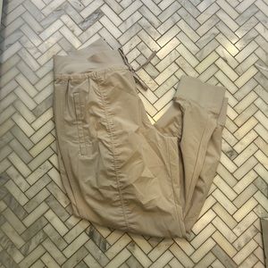 Athleta Womens Attitude II Pant,Abalone Grey (like a light beige, tan) Petite 8